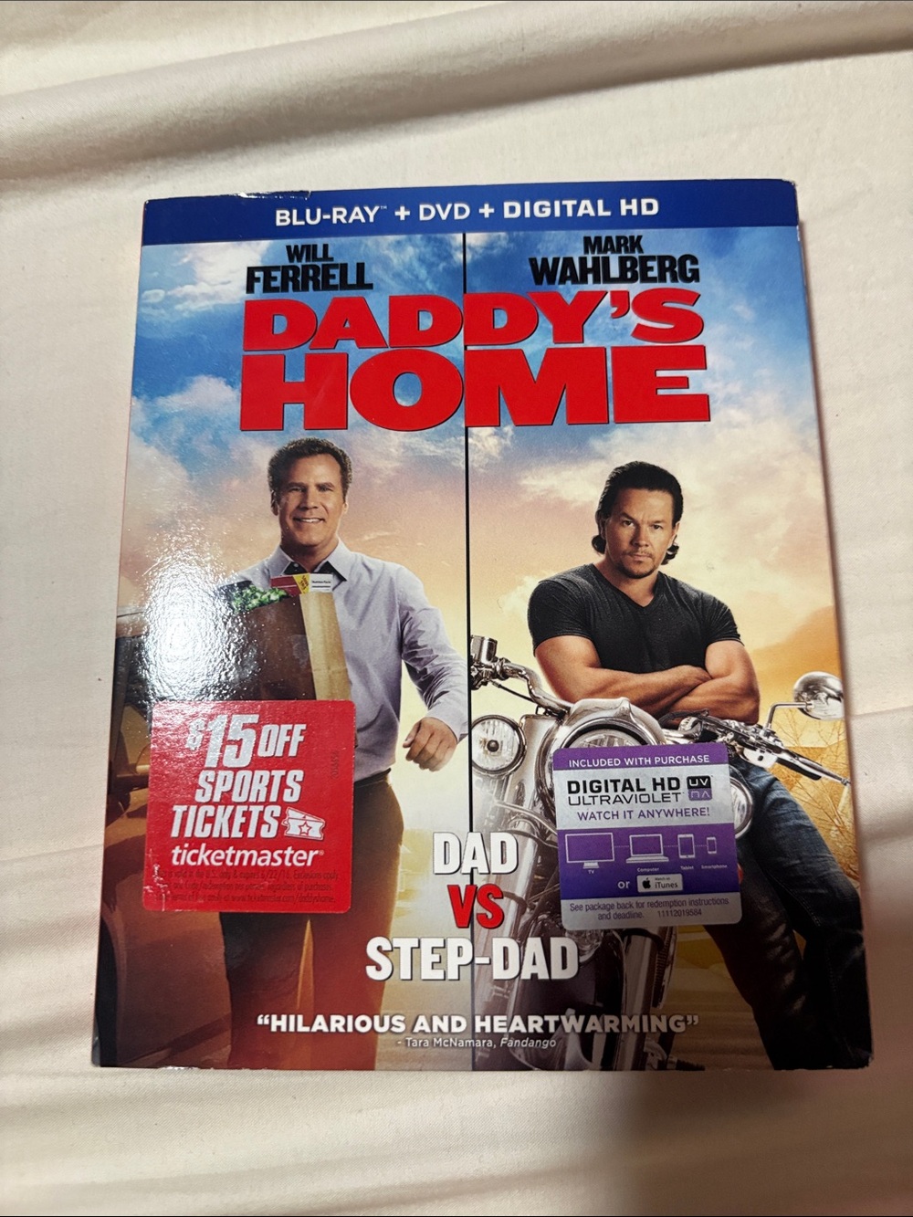 Daddy's Home (Blu-ray + DVD + Digital HD) - Will Ferrell, Mark Wahlberg - Blue